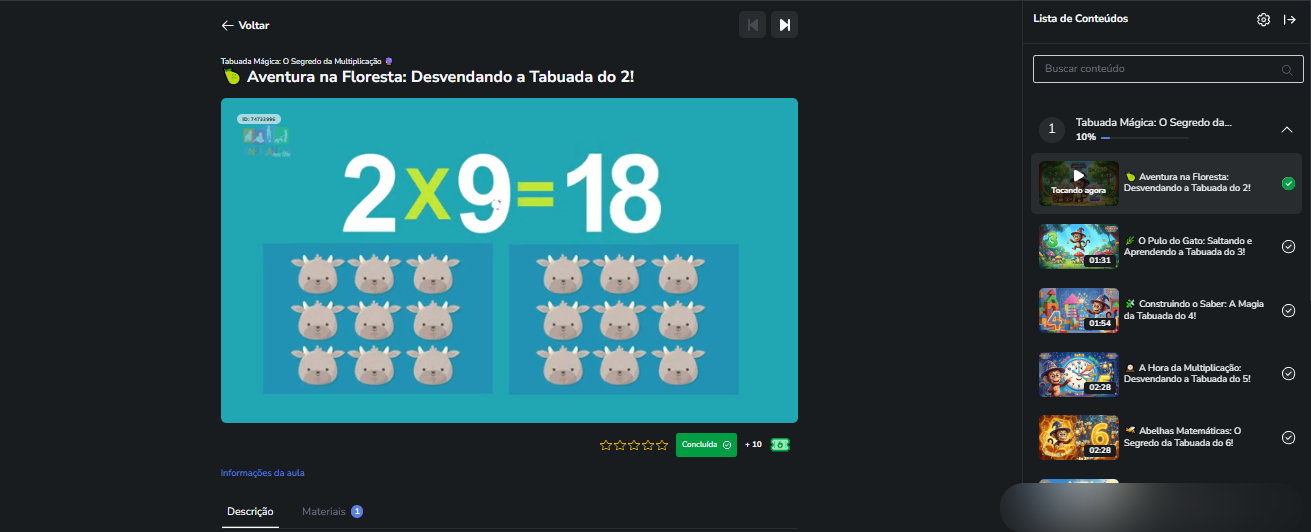 Módulo 1: Tabuada Mágica — O Segredo da Multiplicação